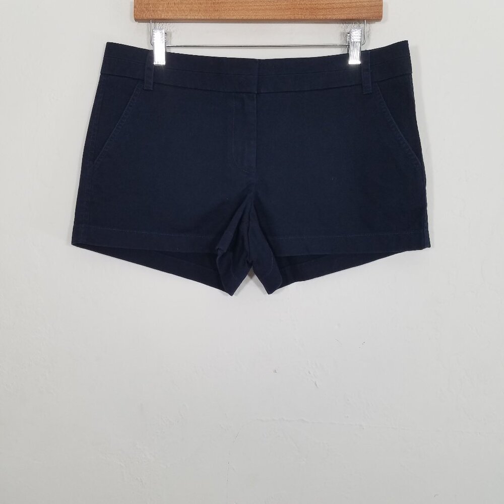 NWT J. Crew‎ Navy Chino Shorts Size 10